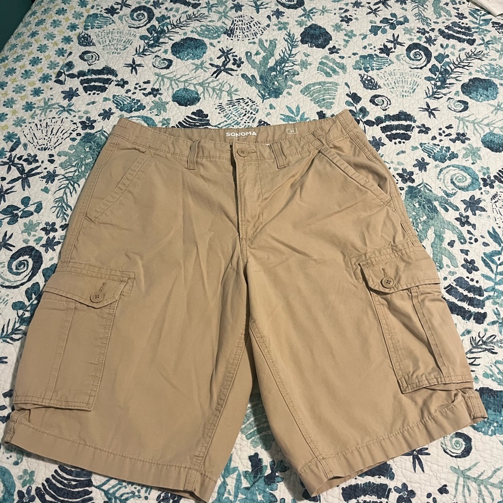 Sonoma Men's Khaki Cargo Shorts